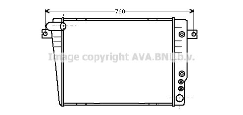 AVA QUALITY COOLING Радиатор, охлаждение двигателя BW2020